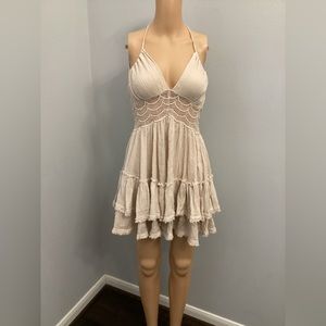 backless dress free people Intimately Free People Liquid Metal Gold Backless Dress (XS) main image 0